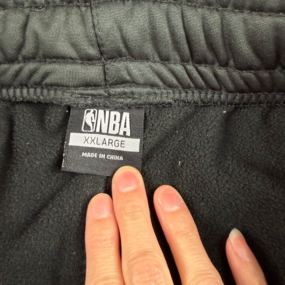 NBA Black and White Joggers with Athletic Stripes - Picture 6 of 10